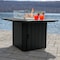 Highwood Usa Oasis Fire Pit Table Outdoor Furniture for Patio, Backyard, Garden AD-FIREPIT01-BKE - alternate 3